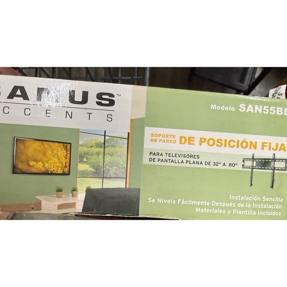 Sanus Fixed-Position TV Wall Mount Model SAN55BB For 32" - 80" Flat-Panel TVs